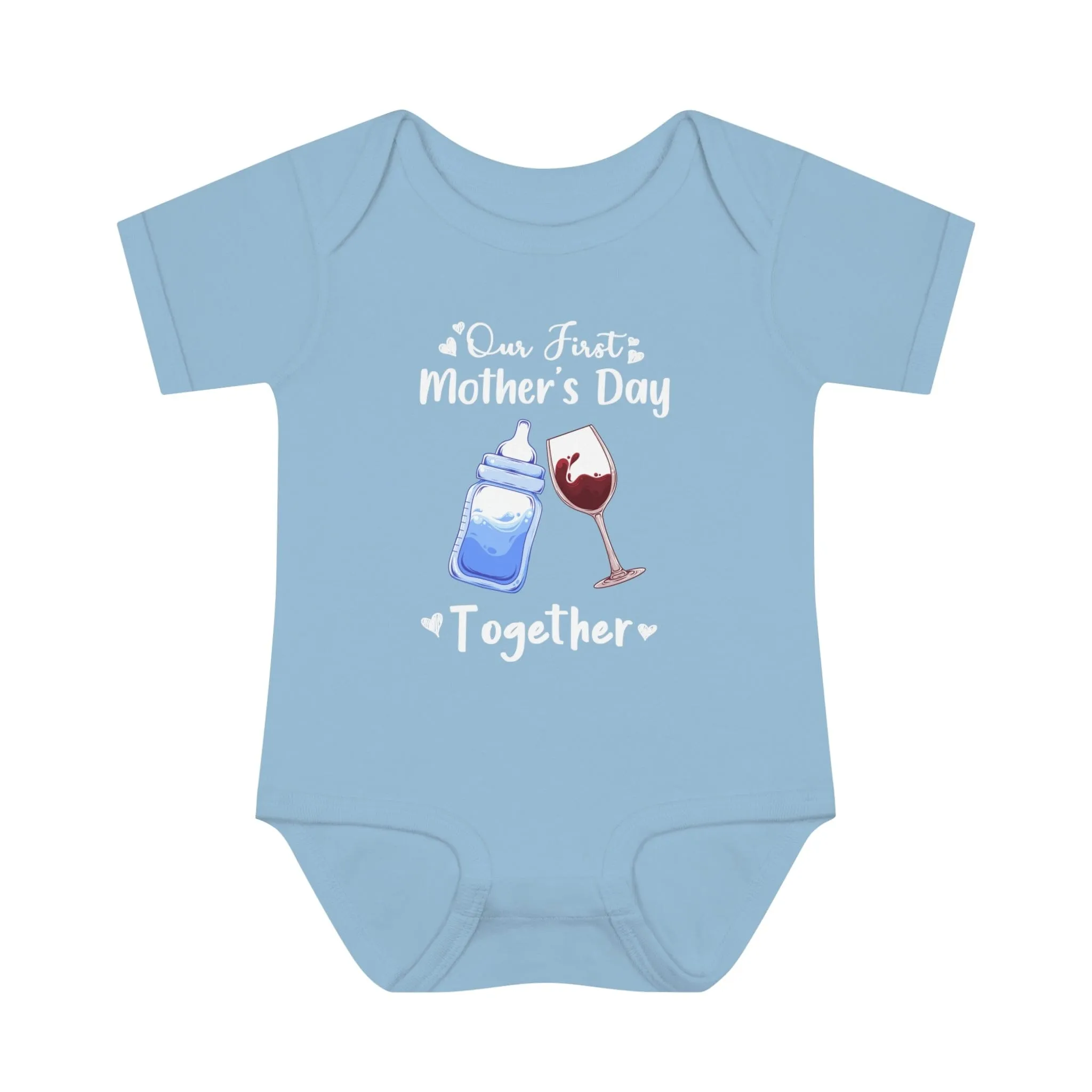 Our first mother's Day Together Infant Baby Rib Bodysuit