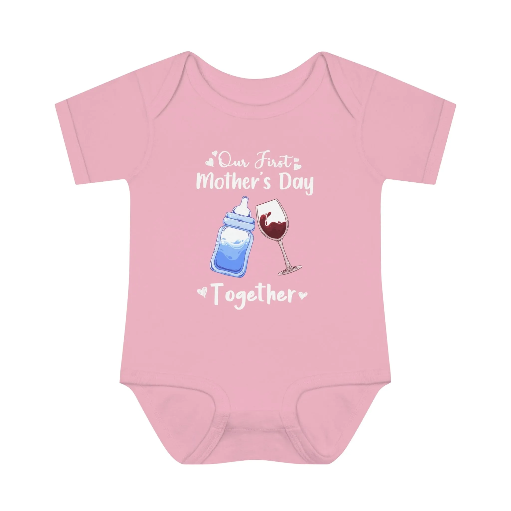 Our first mother's Day Together Infant Baby Rib Bodysuit