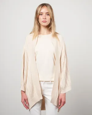 oversized cardigan - ivory