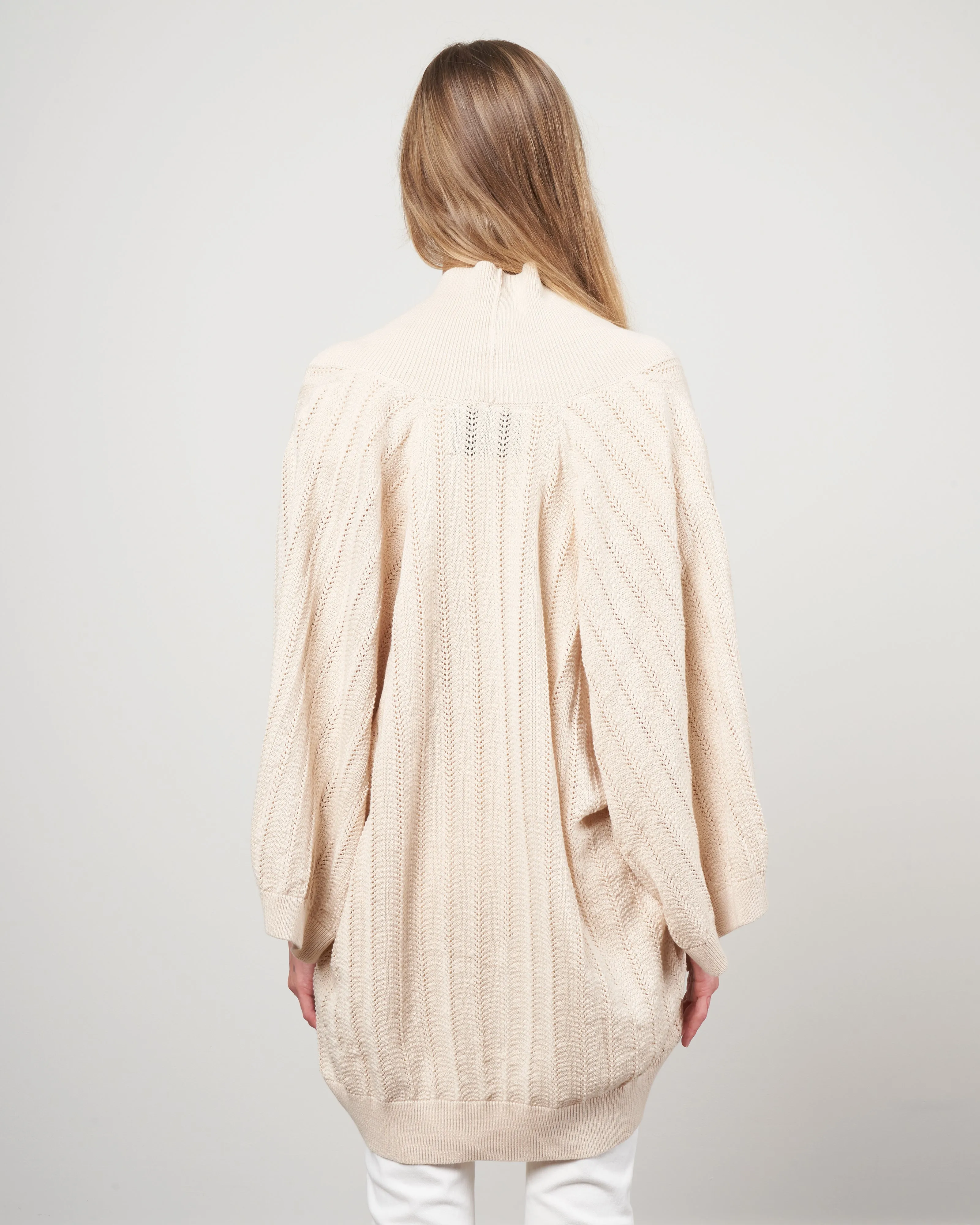 oversized cardigan - ivory