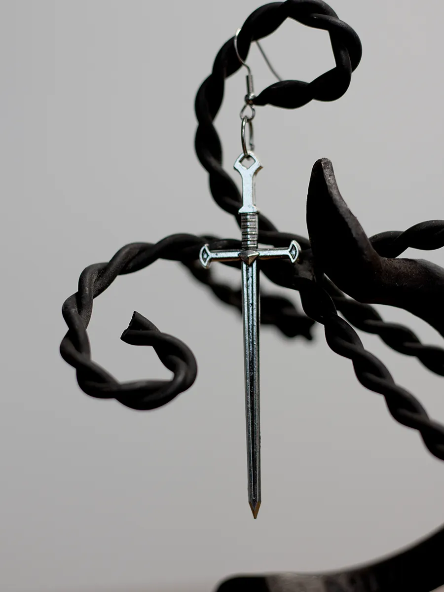 Oversized Sword Earring