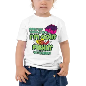 Pack My Tackle Box, 2T-4T Toddler Short Sleeve Tee (Girl-Green)