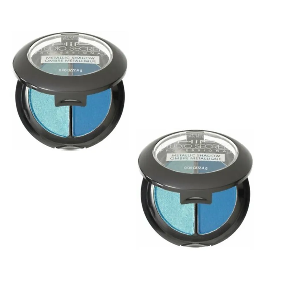 Pack of 2 L'Oreal HIP Studio Secrets Professional Bright Shadow Duo, Showy 224