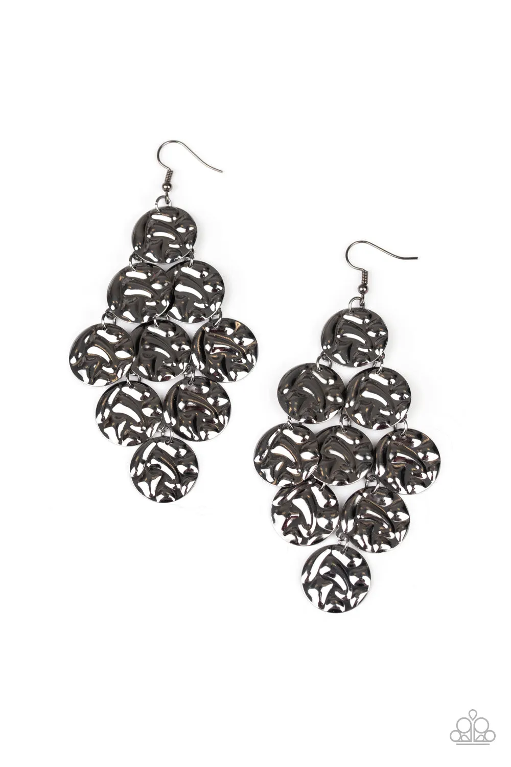 Paparazzi - Metro Trend - Black Earring