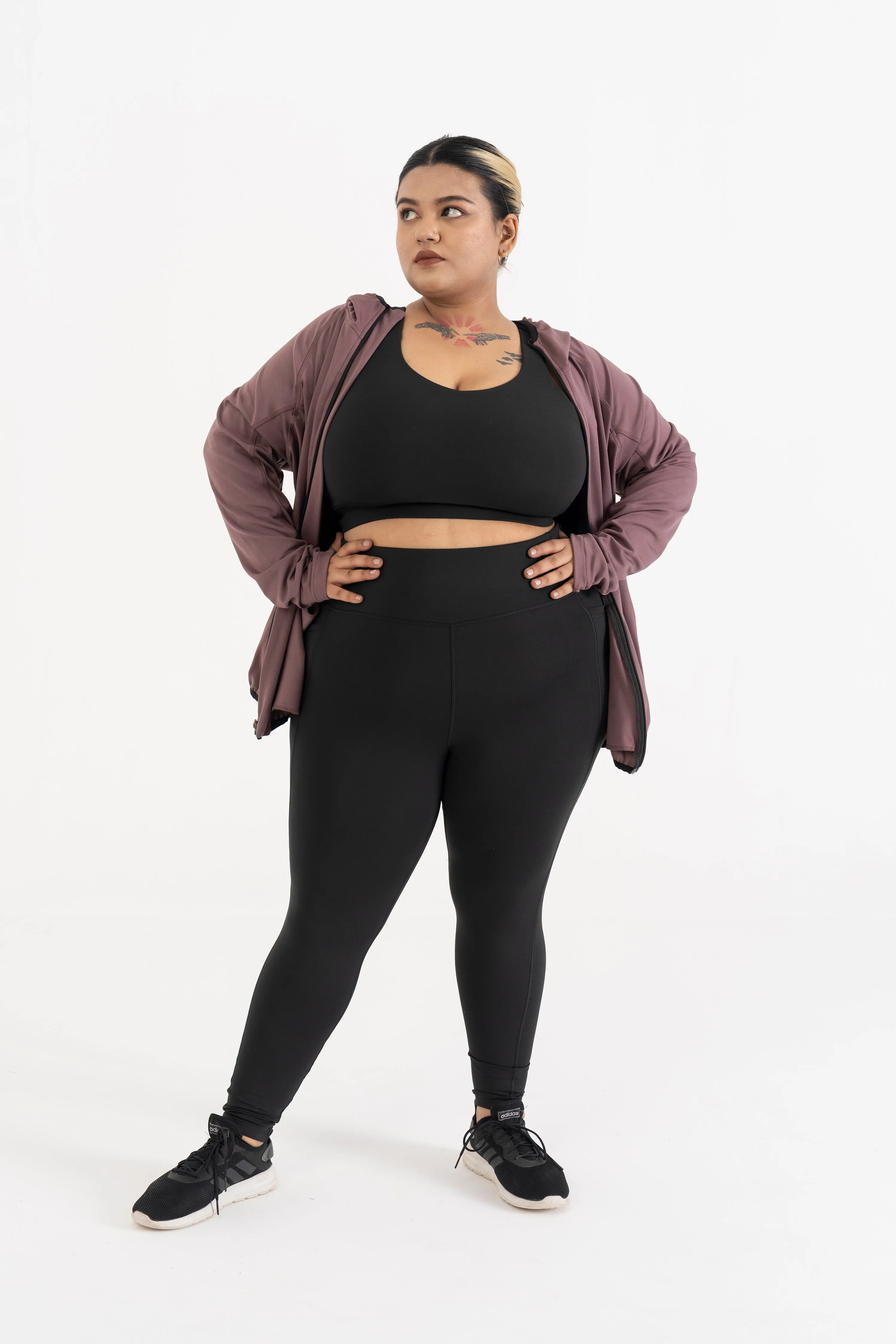 Performance Hooded Jacket: Rose Brown
