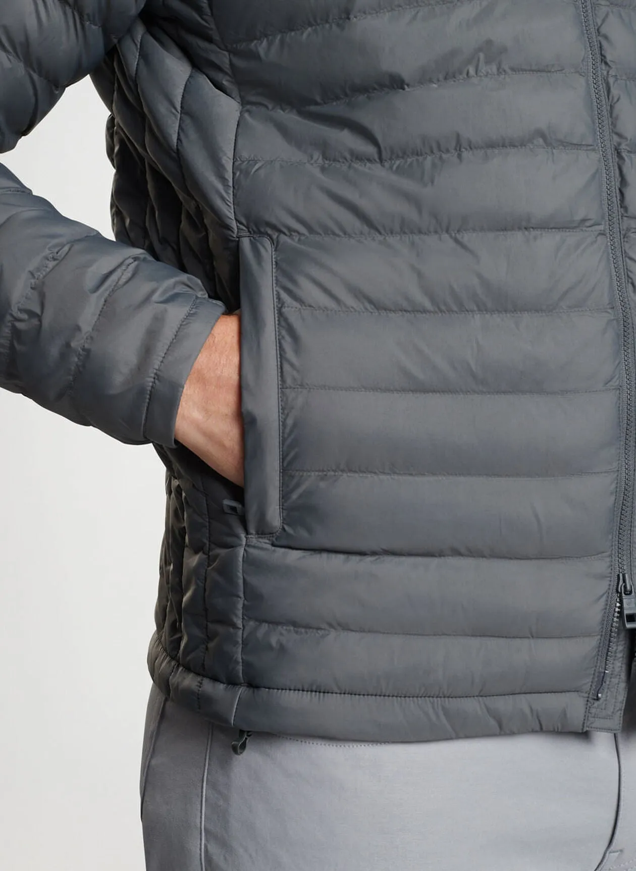 Peter Millar Mens Classic Fit All Course Jacket - IRON