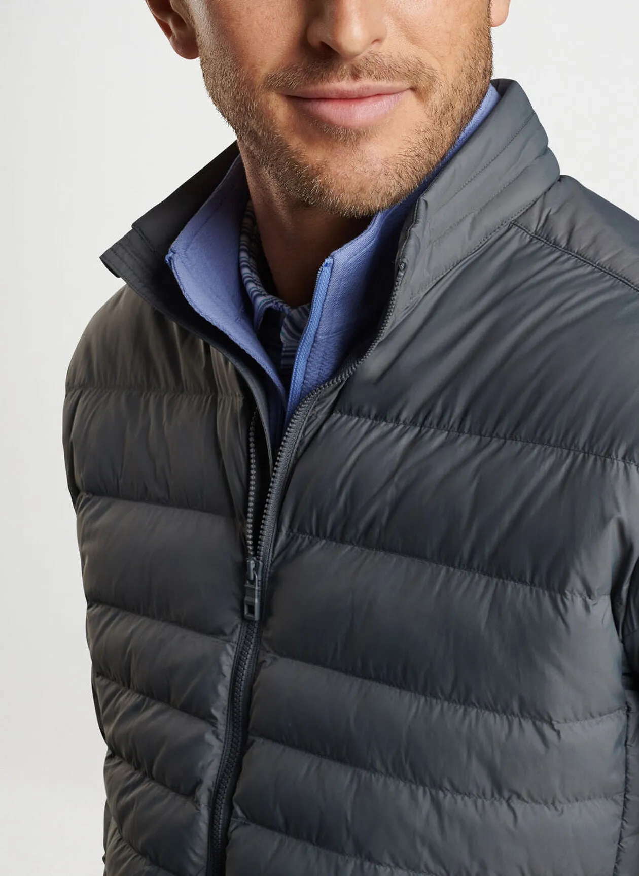 Peter Millar Mens Classic Fit All Course Jacket - IRON