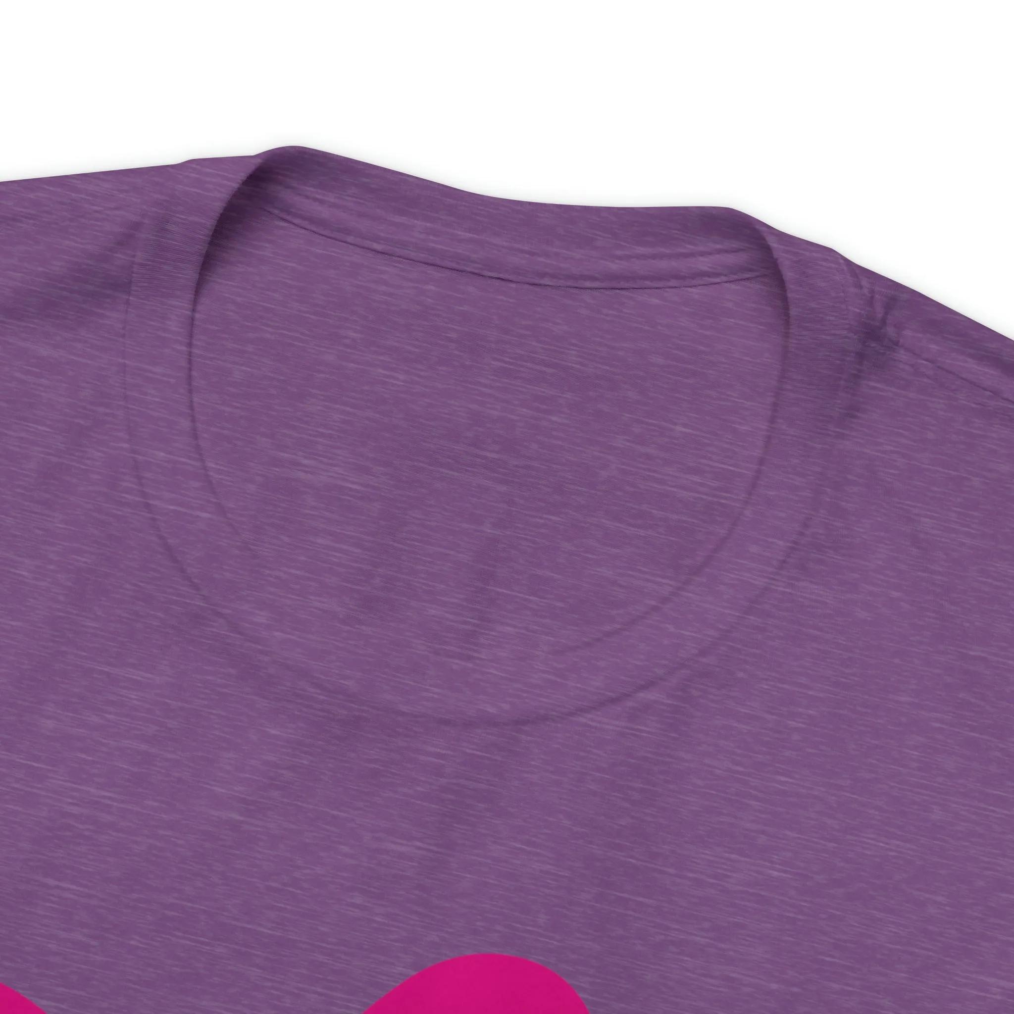 Pink Hearts Happy Valentine's Day T-Shirt | Sweetheart Tee |  Bella Canvas 3001 Unisex |  Three Love Hearts Short Sleeve Tshirt