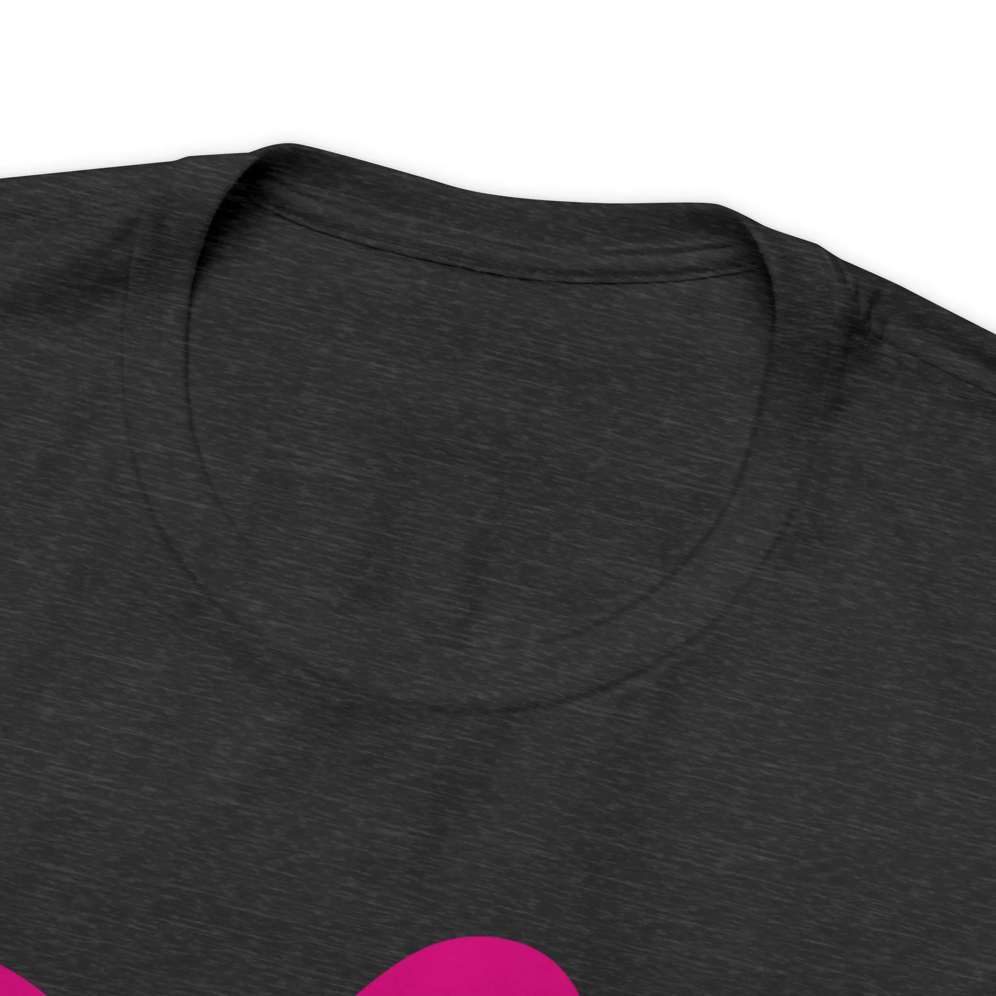 Pink Hearts Happy Valentine's Day T-Shirt | Sweetheart Tee |  Bella Canvas 3001 Unisex |  Three Love Hearts Short Sleeve Tshirt