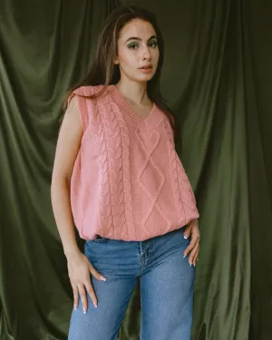 Pink Oversized Vest