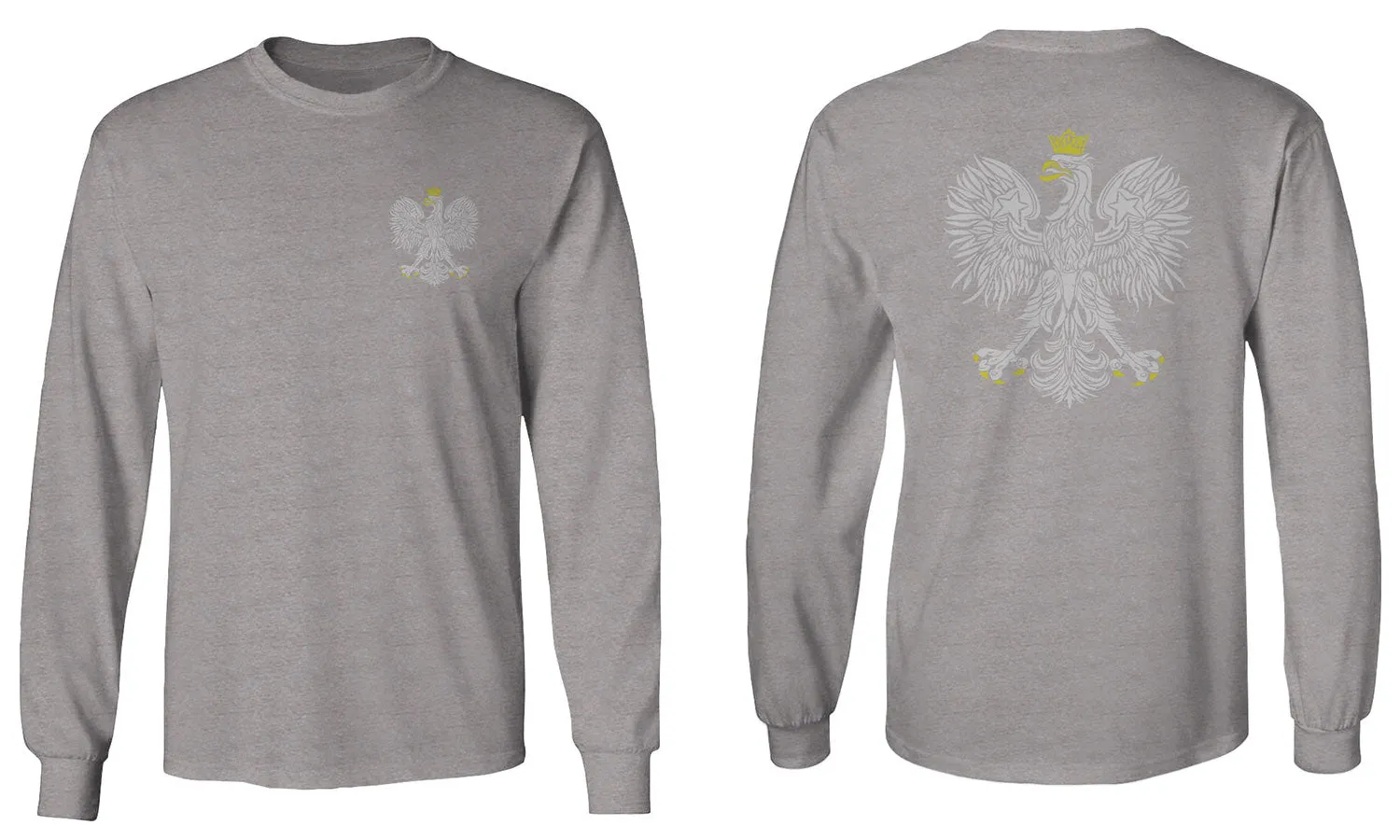 Poland Pride Vintage Style Retro Polish Eagle Flag Polska Soccer mens Long sleeve t shirt