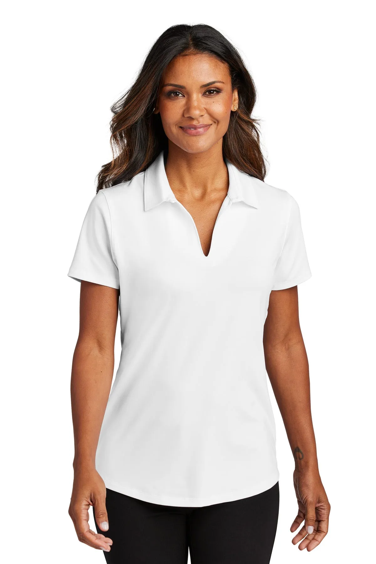 Port Authority Women's City Stretch Polo LK683 White