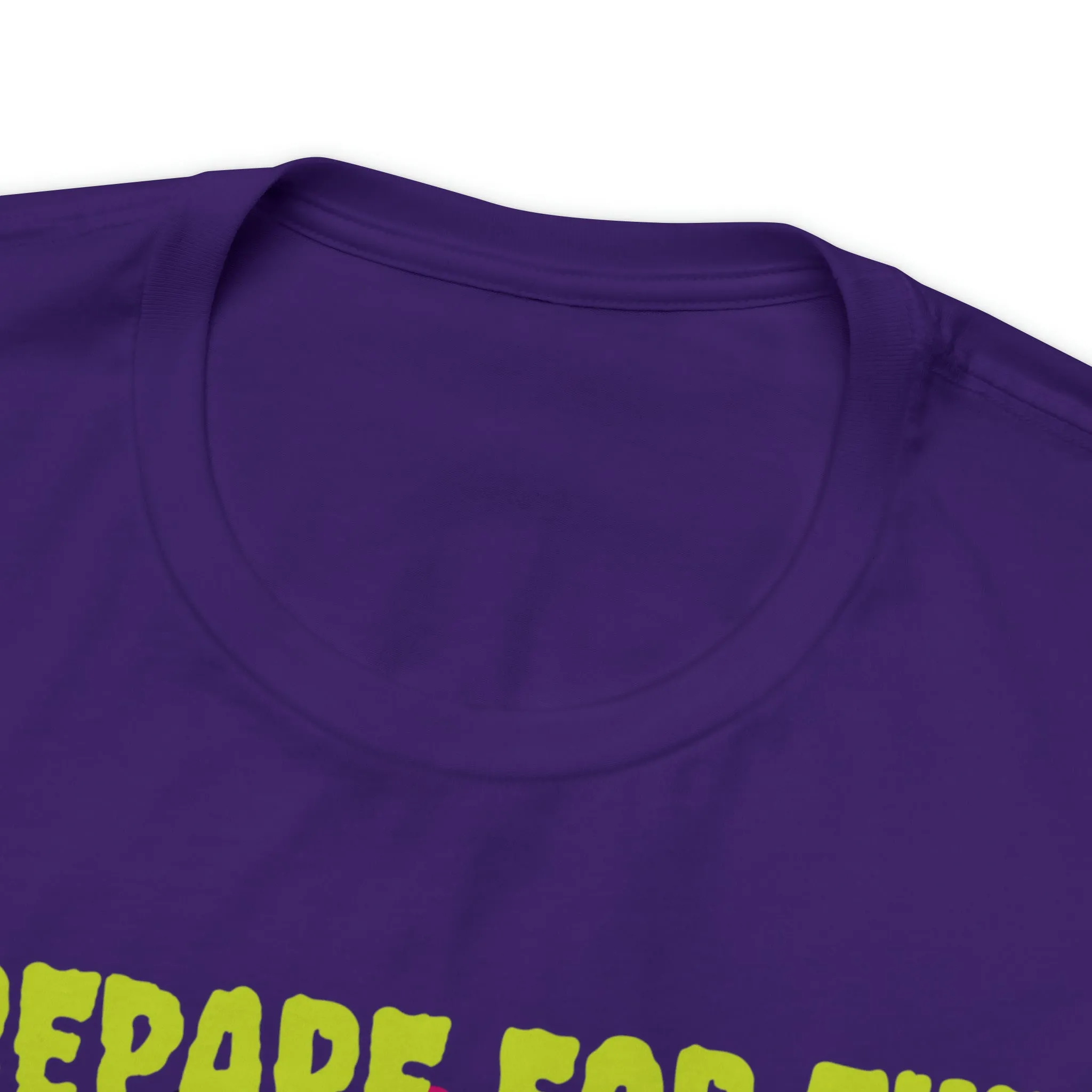 Prepare for the Scare T-Shirt | Psychedelic Scary Face Tee |  Bella Canvas 3001Unisex | Spooky Short Sleeve Tshirt