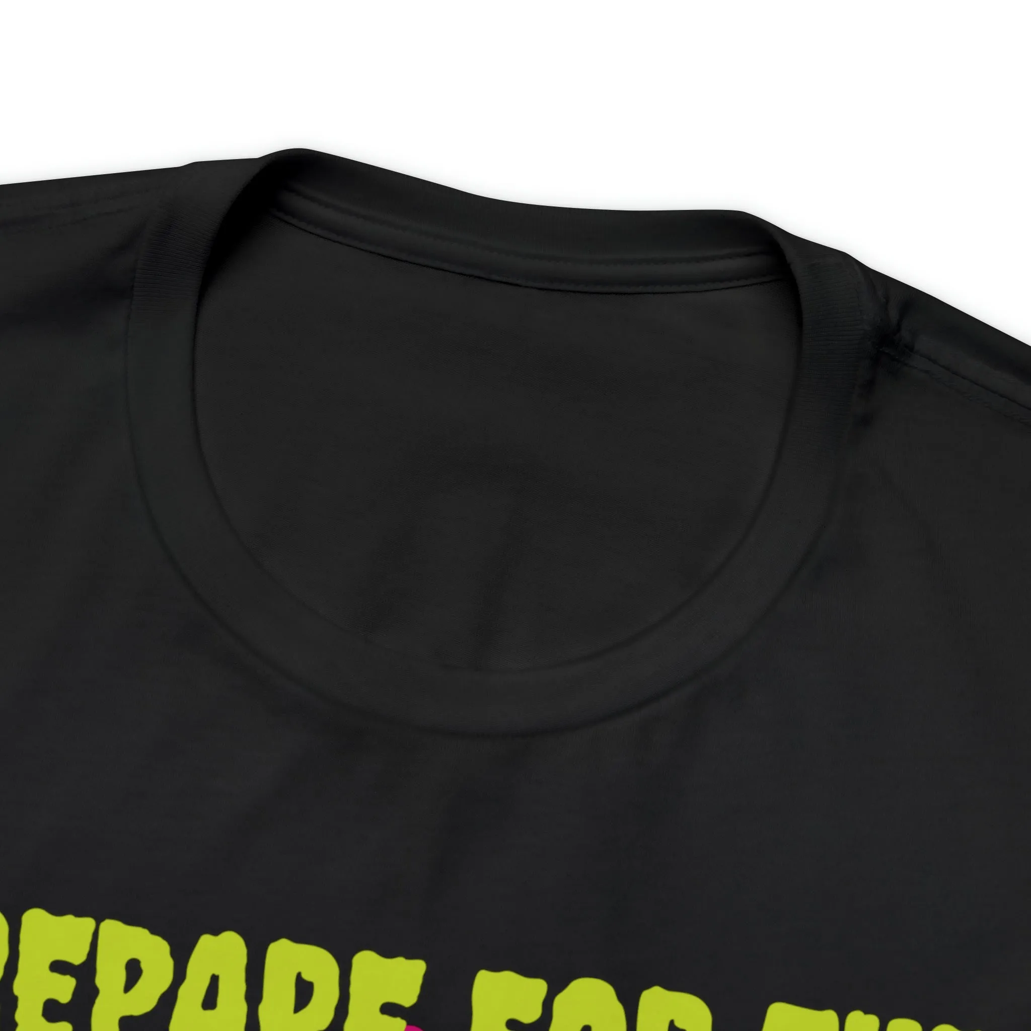 Prepare for the Scare T-Shirt | Psychedelic Scary Face Tee |  Bella Canvas 3001Unisex | Spooky Short Sleeve Tshirt