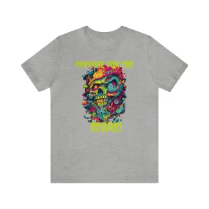 Prepare for the Scare T-Shirt | Psychedelic Scary Face Tee |  Bella Canvas 3001Unisex | Spooky Short Sleeve Tshirt