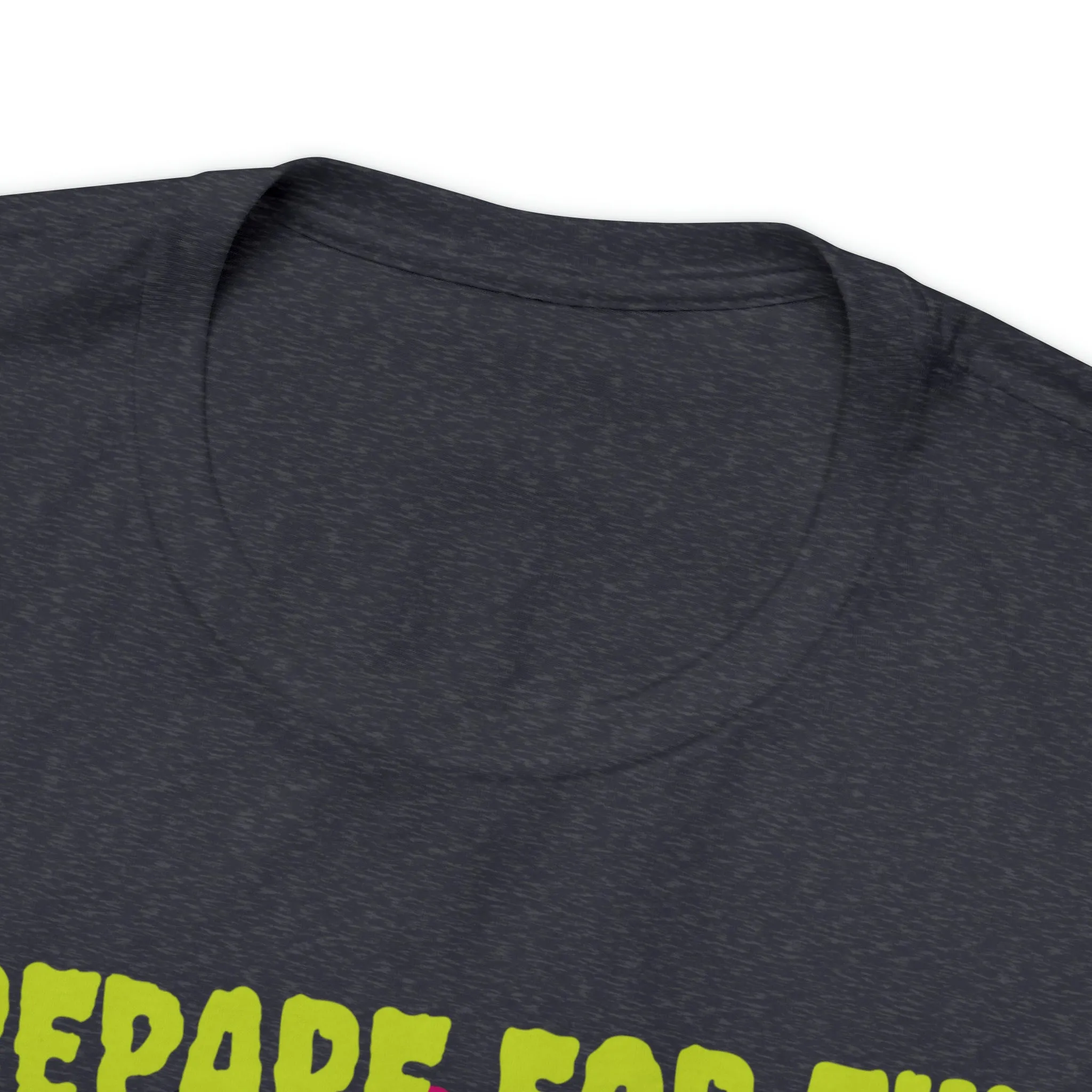 Prepare for the Scare T-Shirt | Psychedelic Scary Face Tee |  Bella Canvas 3001Unisex | Spooky Short Sleeve Tshirt