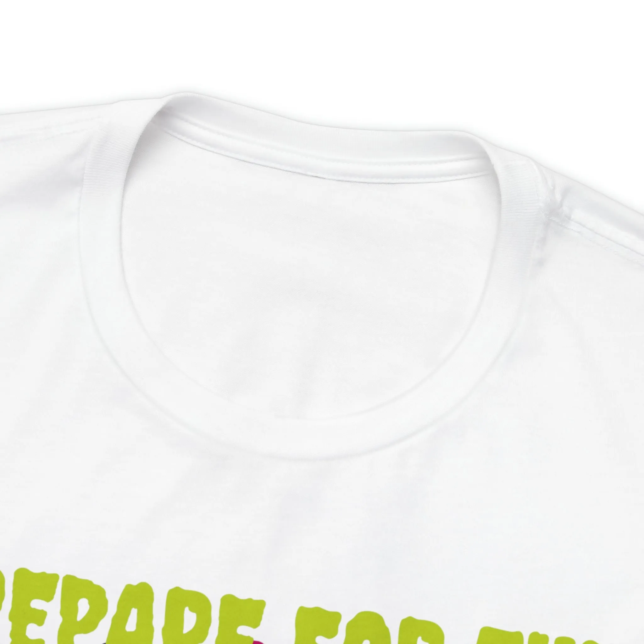 Prepare for the Scare T-Shirt | Psychedelic Scary Face Tee |  Bella Canvas 3001Unisex | Spooky Short Sleeve Tshirt