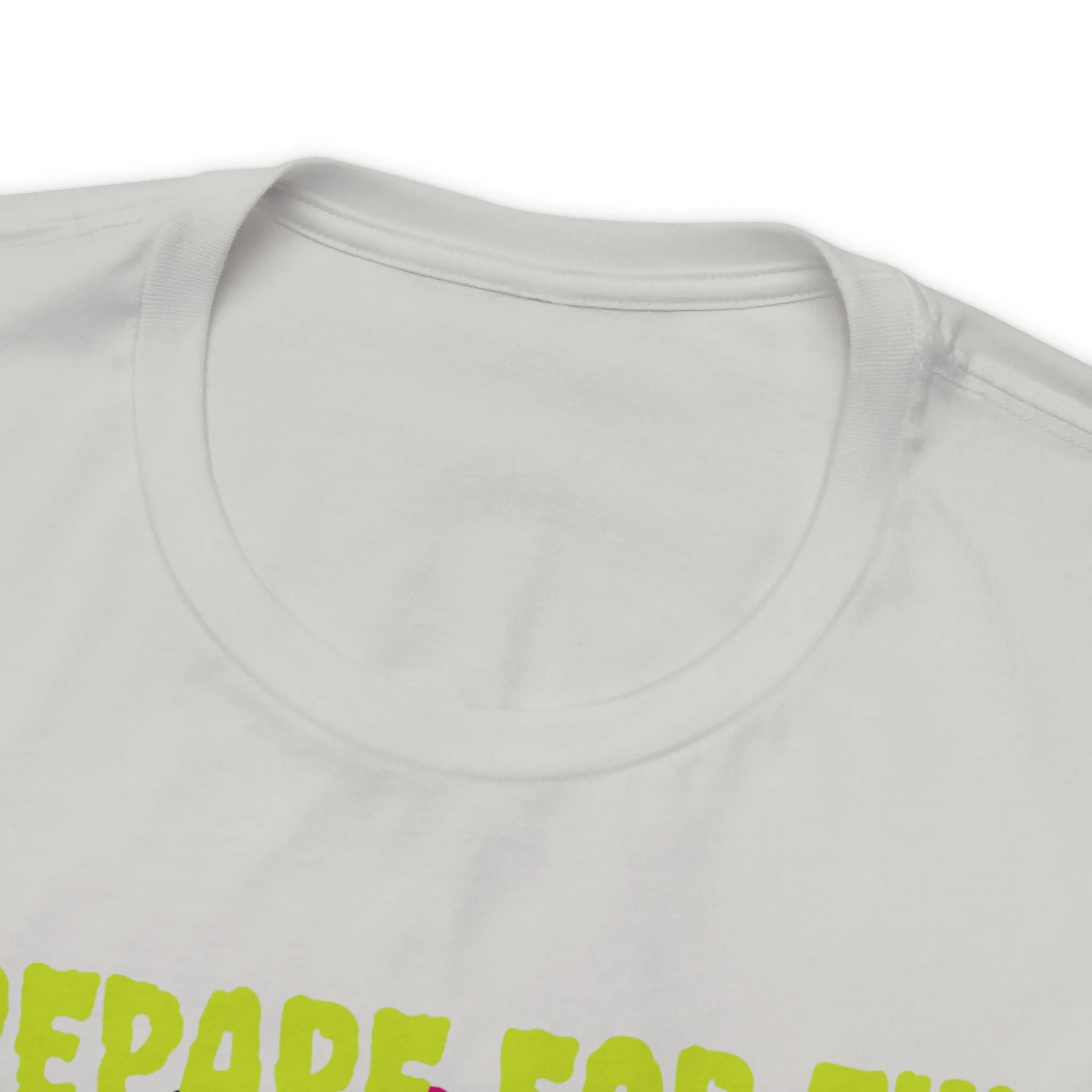 Prepare for the Scare T-Shirt | Psychedelic Scary Face Tee |  Bella Canvas 3001Unisex | Spooky Short Sleeve Tshirt