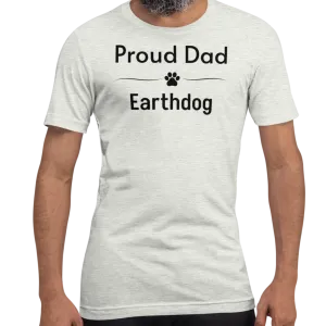 Proud Earthdog Dad T-Shirts - Light