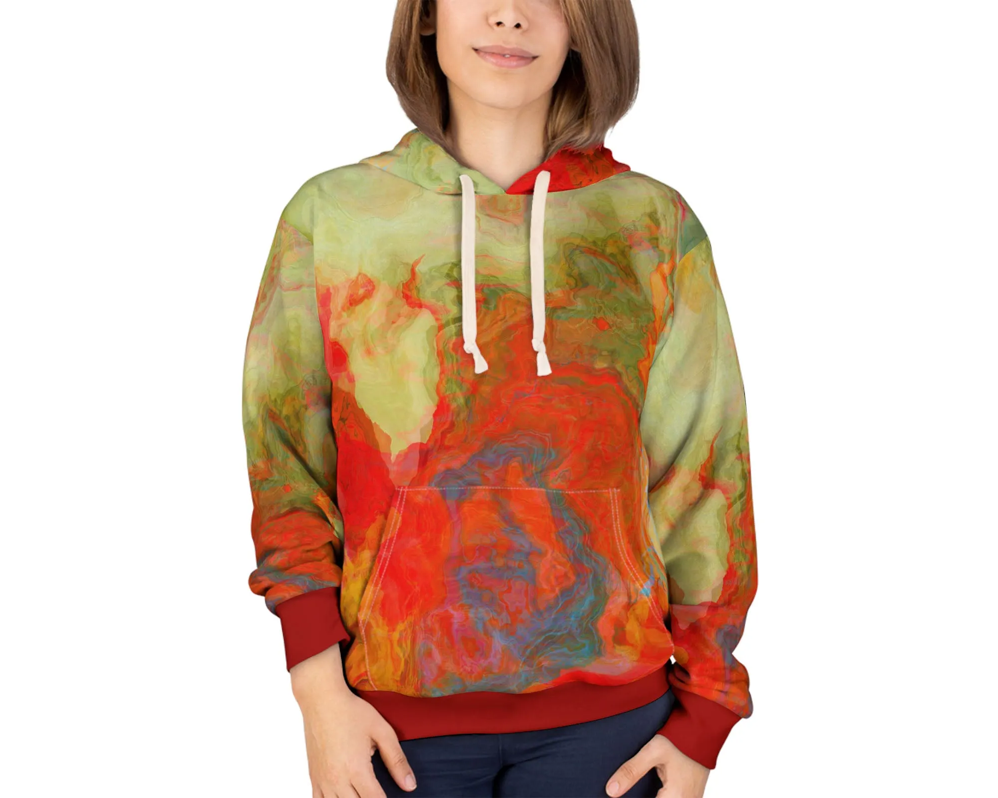 Pullover Hoodie, On Fire