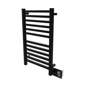 Quadro Towel Warmer - Wall Mount - 20" Stainless Steel/Matt Black