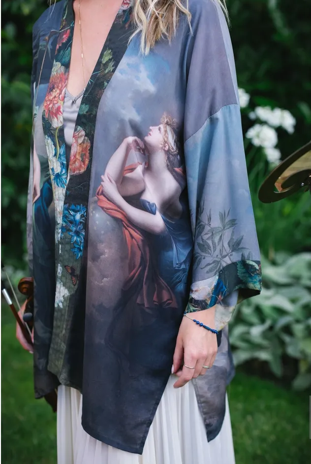"Reverie" Bold Belted Kimono Jacket