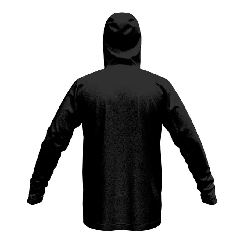 Raptors Glide SlimFit HP Tech Zip Hoodie (Black / Red)