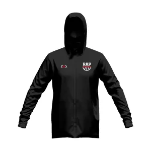 Raptors Glide SlimFit HP Tech Zip Hoodie (Black / Red)