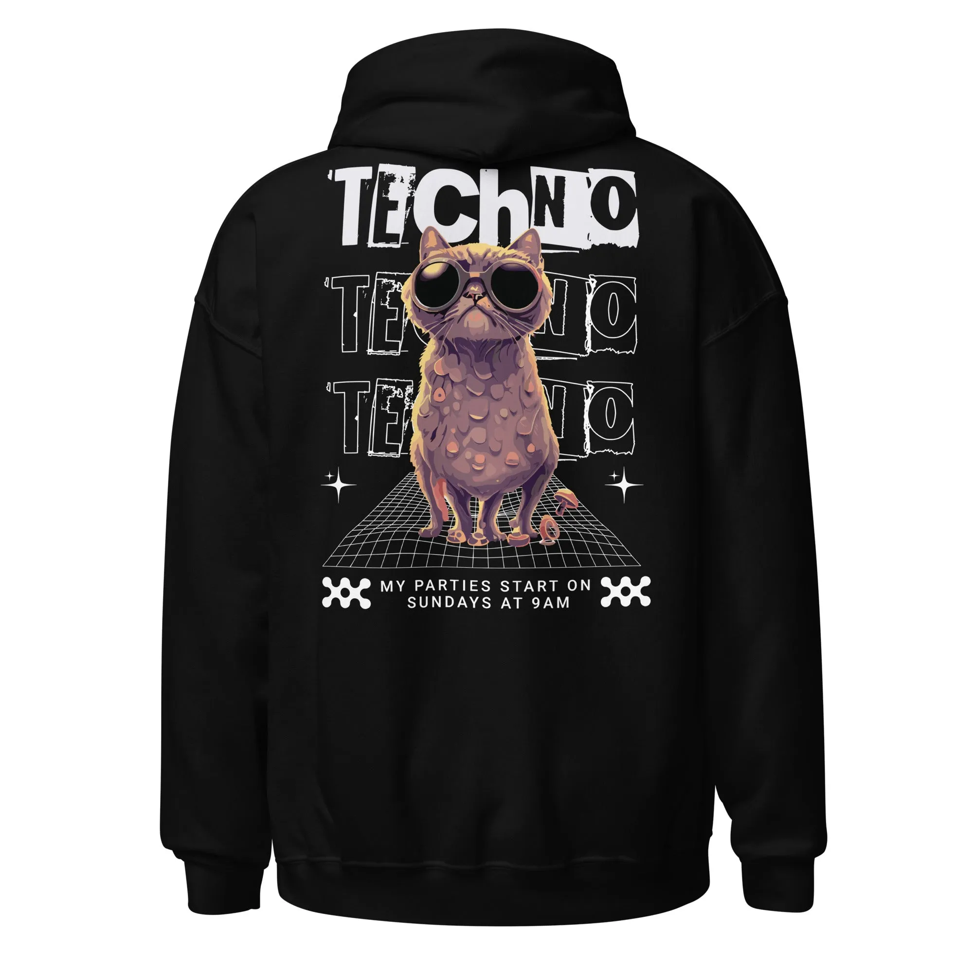 Rave Hoodie | Techno Cat | Rave Cat Wear