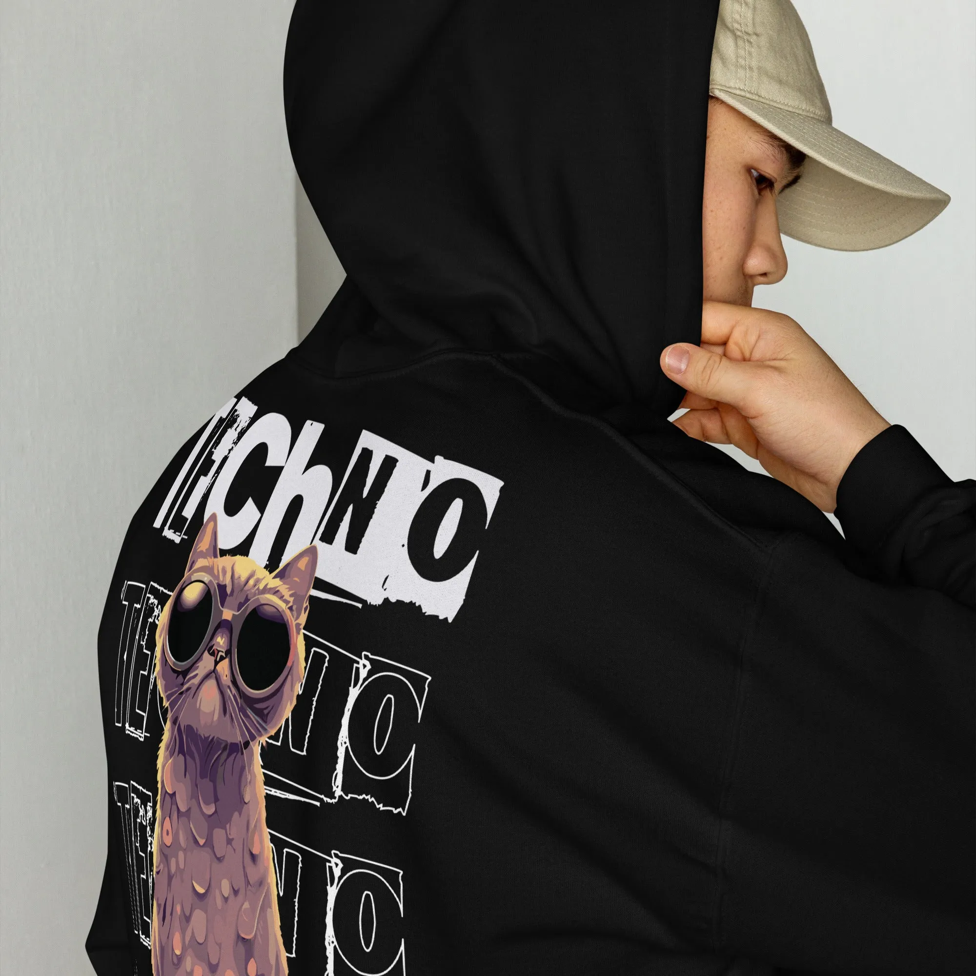 Rave Hoodie | Techno Cat | Rave Cat Wear
