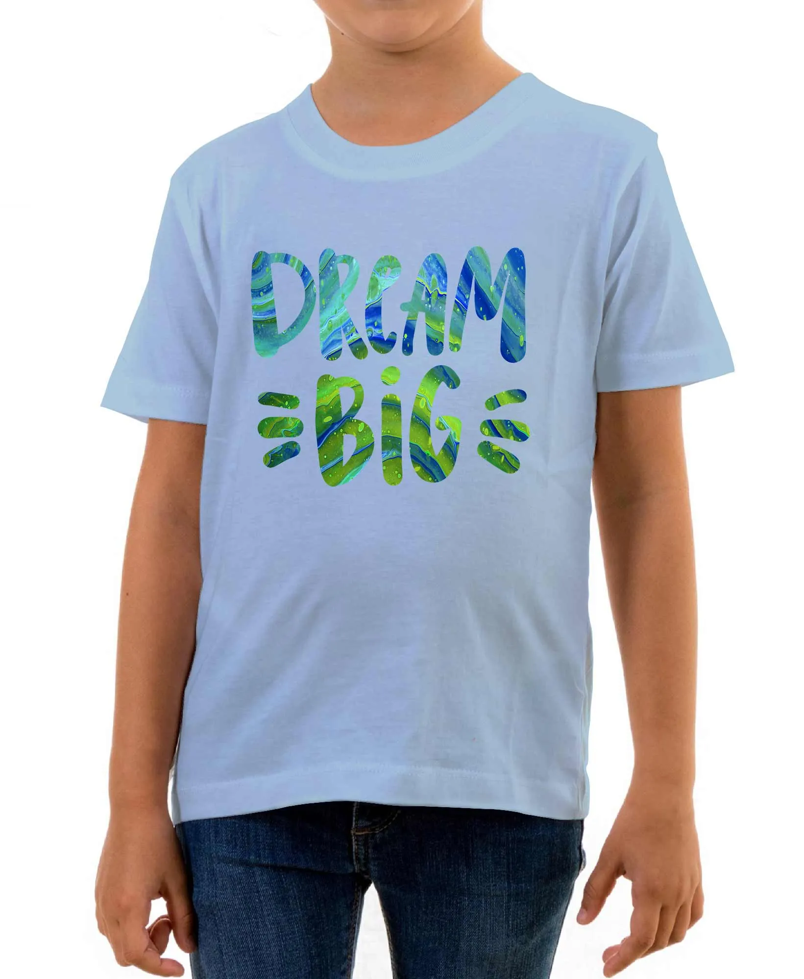 Reality Glitch Dream Big Kids T-Shirt