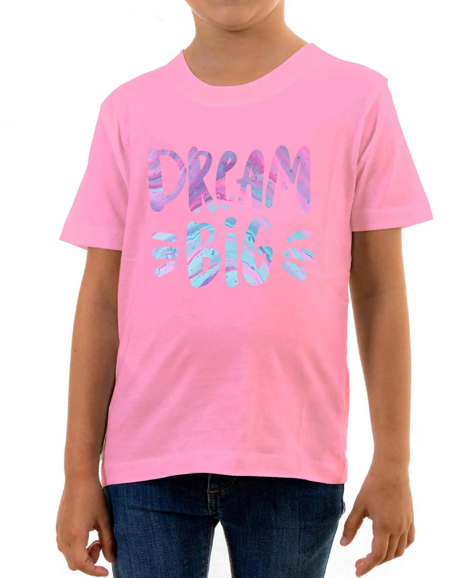 Reality Glitch Dream Big Kids T-Shirt
