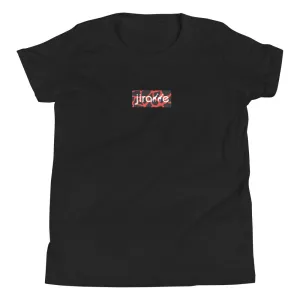 Red & Black Box Logo Tee