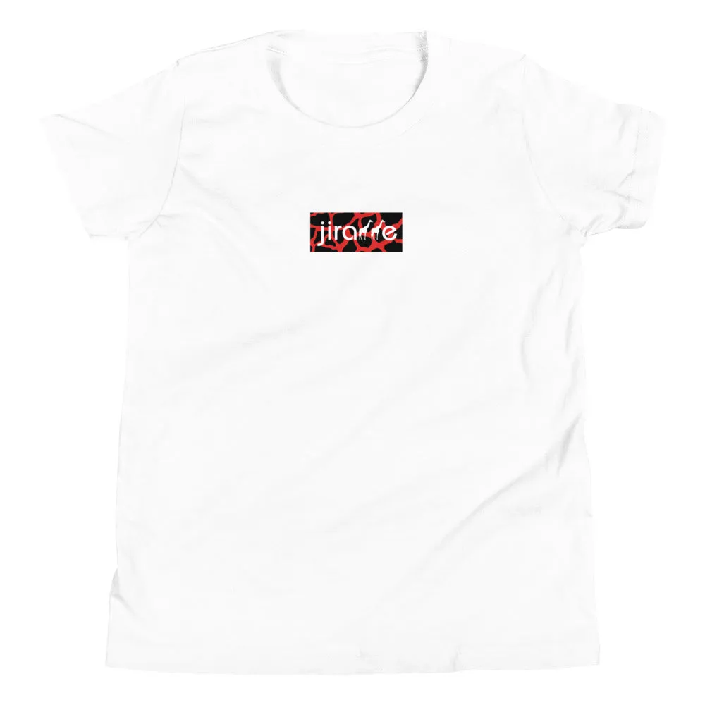Red & Black Box Logo Tee