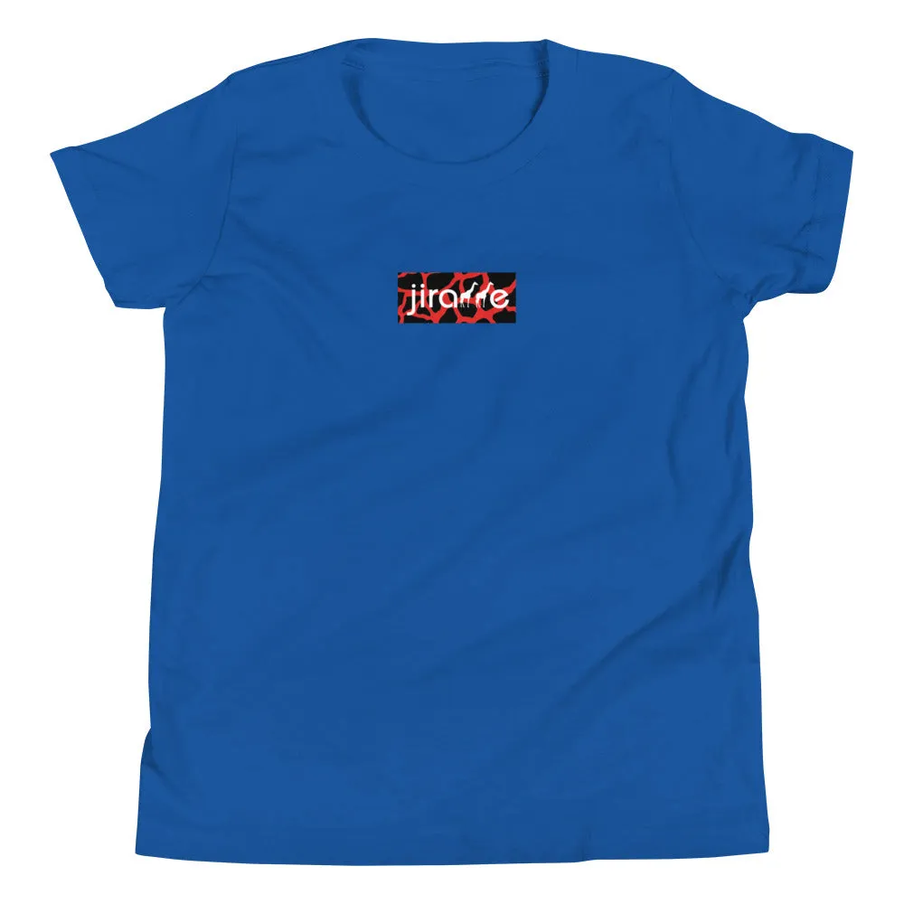 Red & Black Box Logo Tee