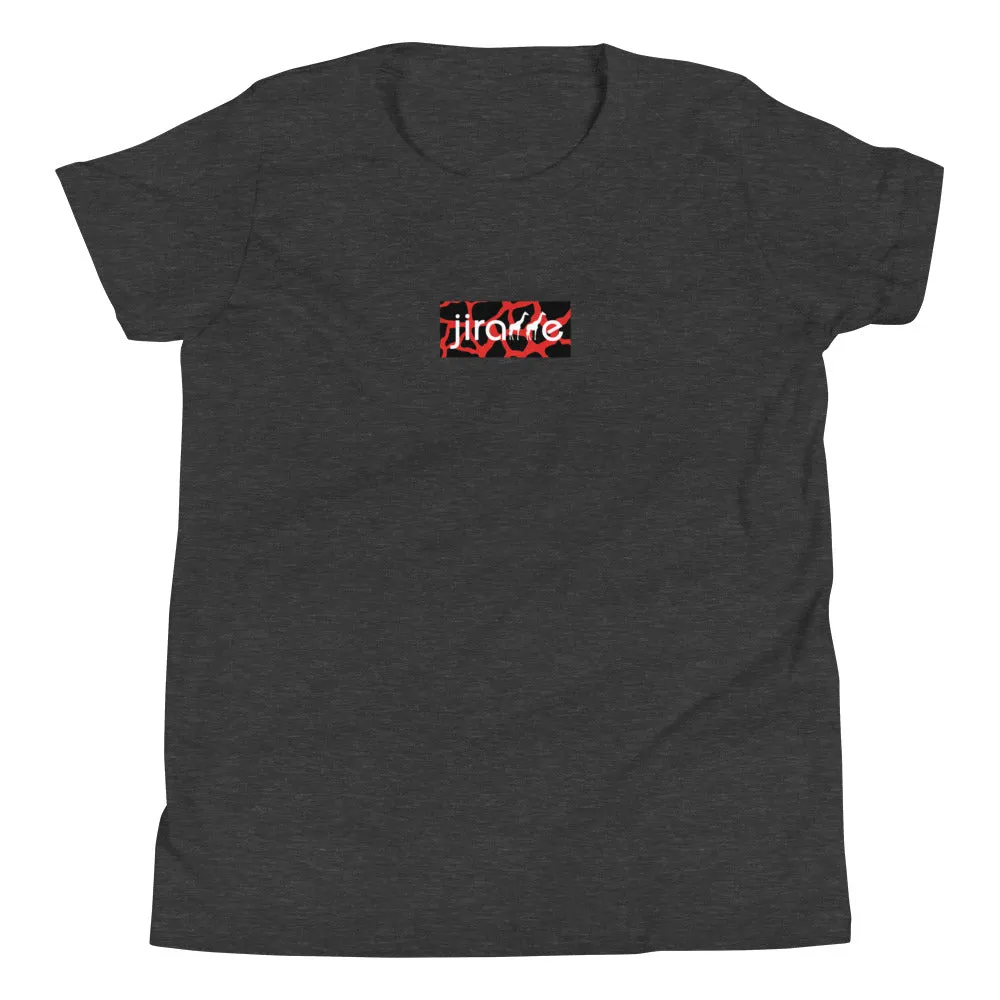 Red & Black Box Logo Tee