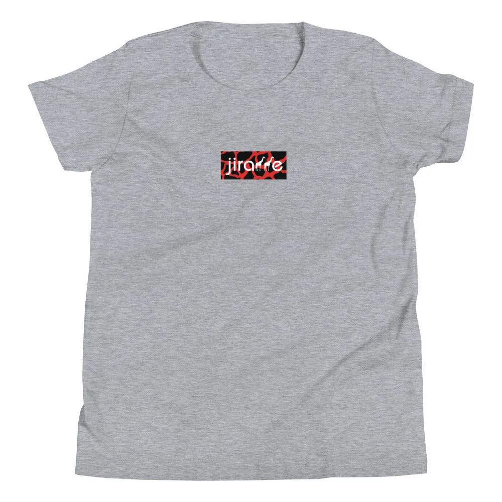 Red & Black Box Logo Tee