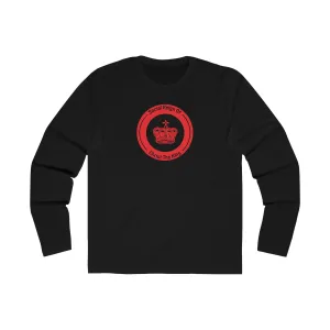 Red Sacred Crown Christian Catholic Religious Long Sleeve Tee