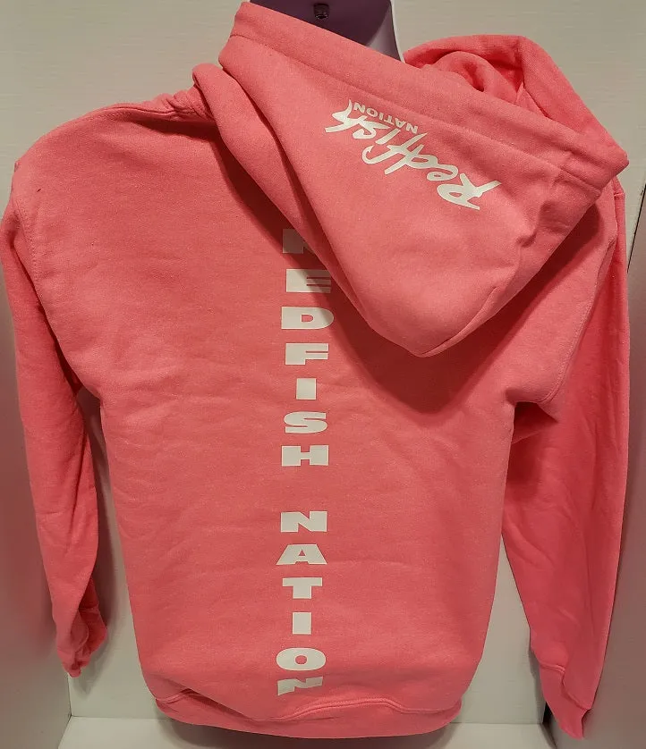 Redfish Nation Winter Heavy Cotton Hoodies - Pink