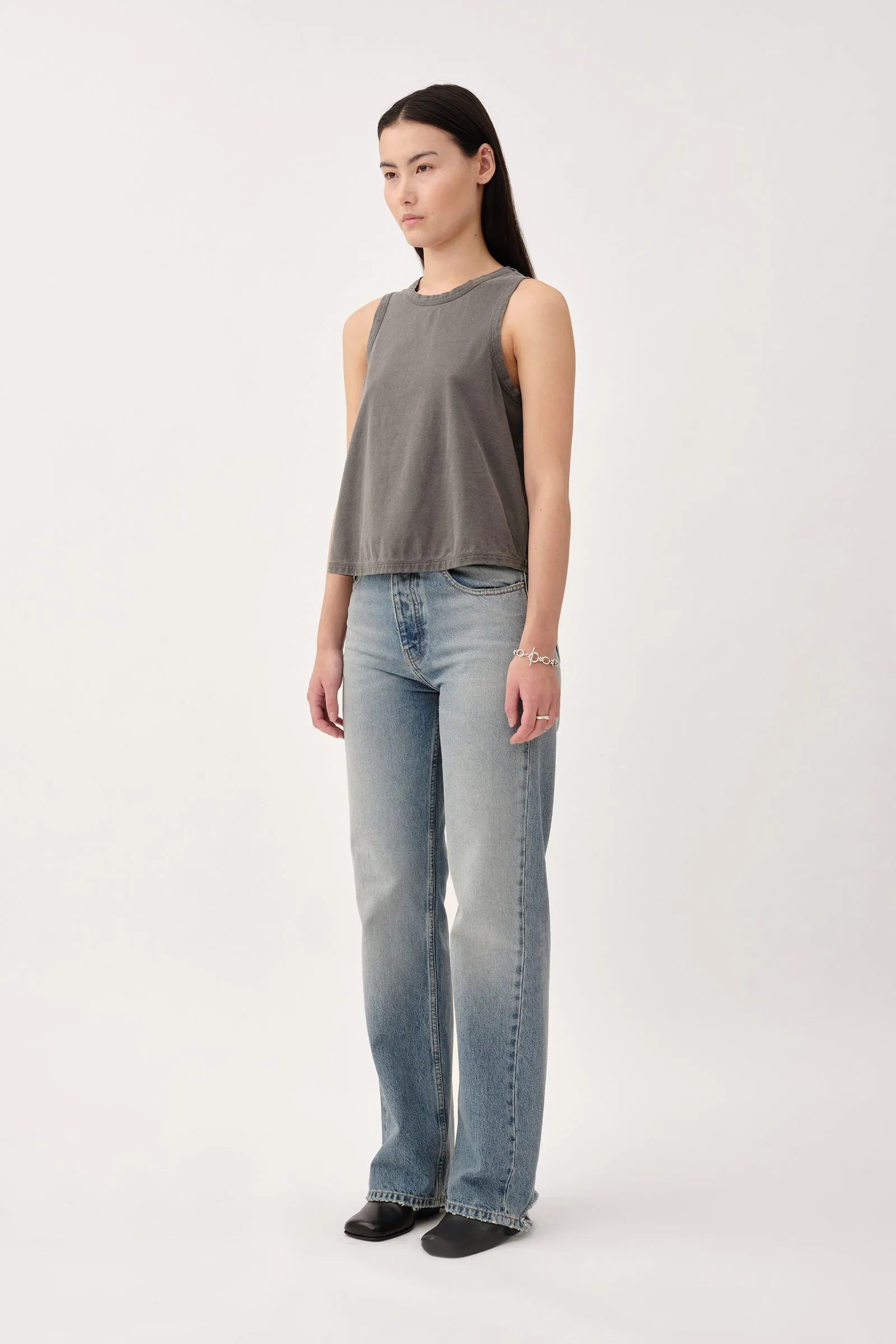 Reina Tank - Washed Black