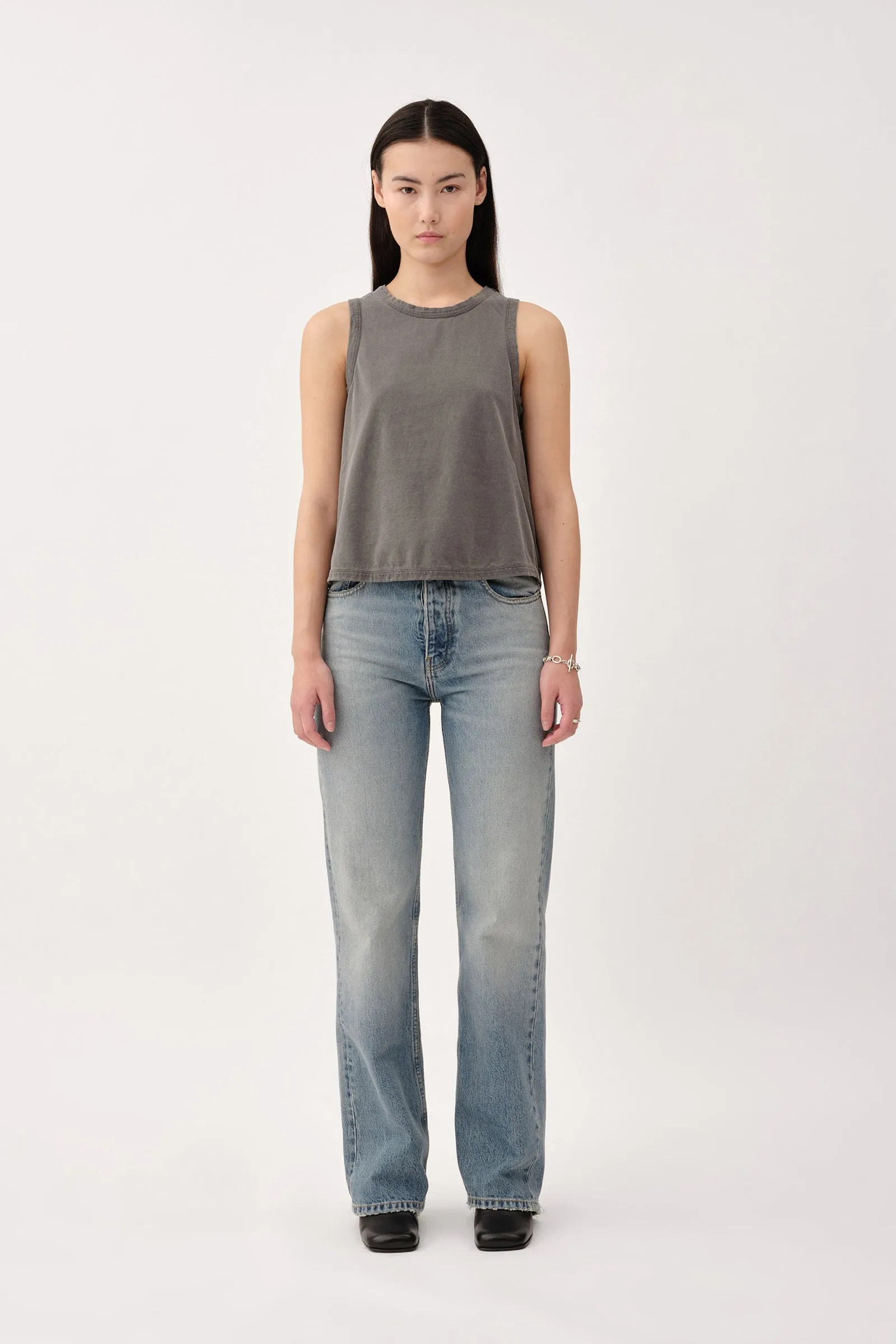 Reina Tank - Washed Black