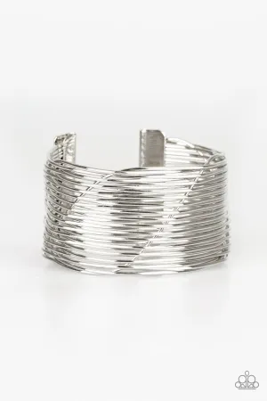 Retro Revamp Silver Cuff Bracelet