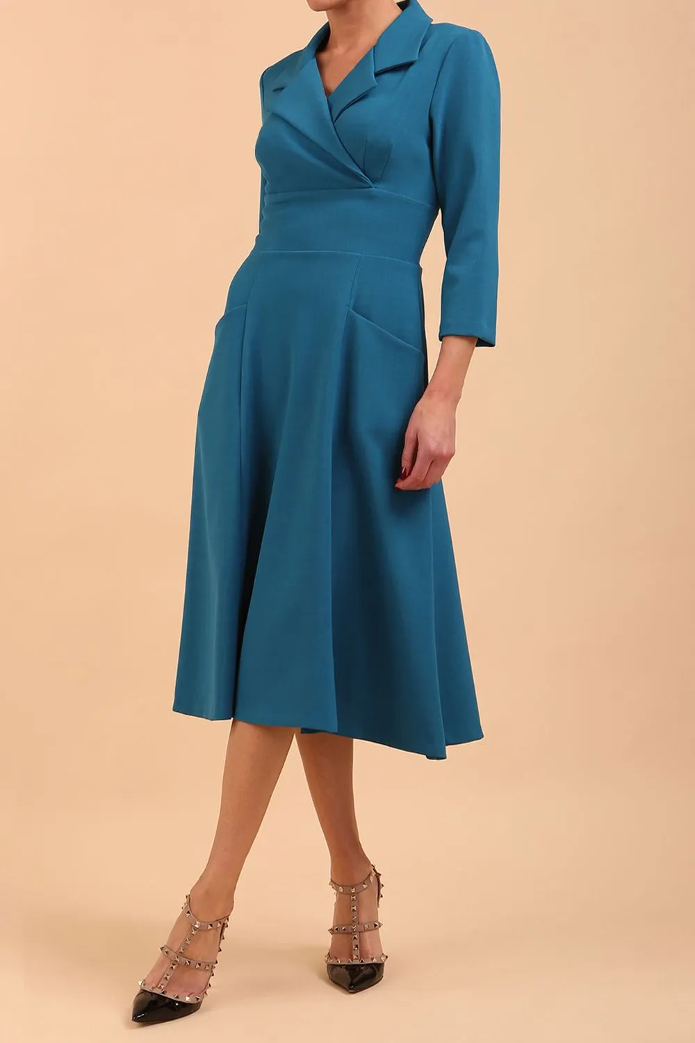 Riviera Sleeved Swing Dress