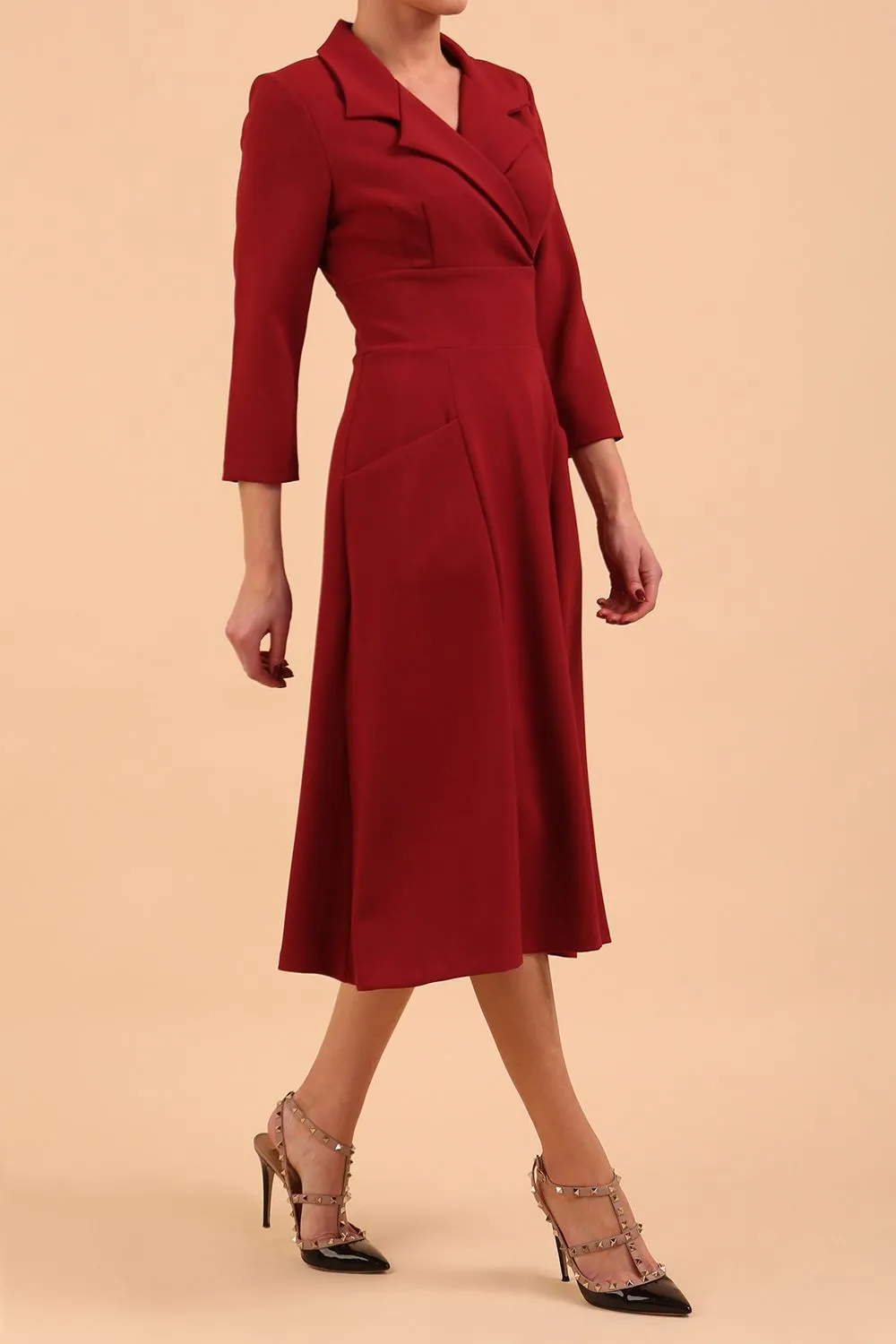 Riviera Sleeved Swing Dress