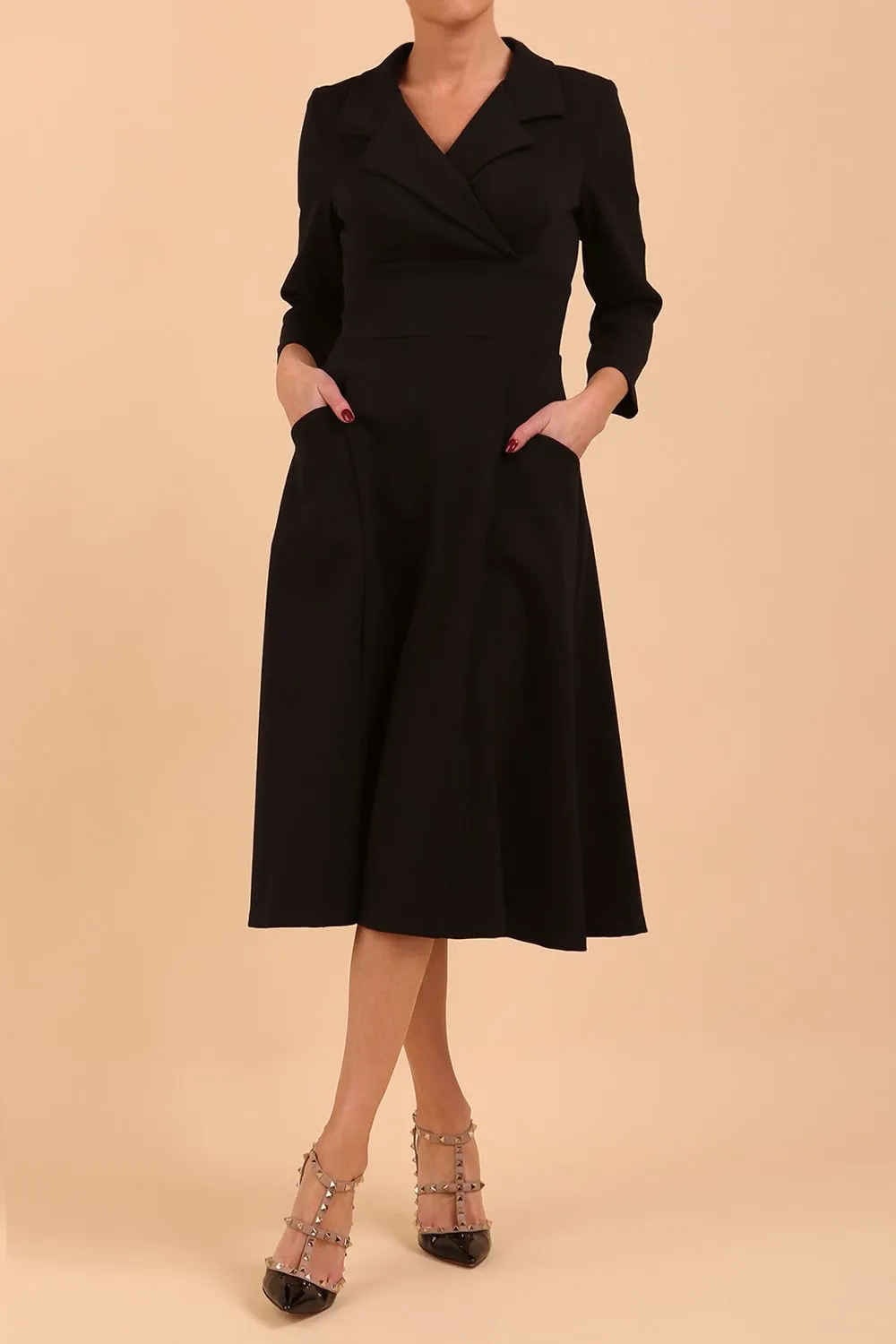 Riviera Sleeved Swing Dress