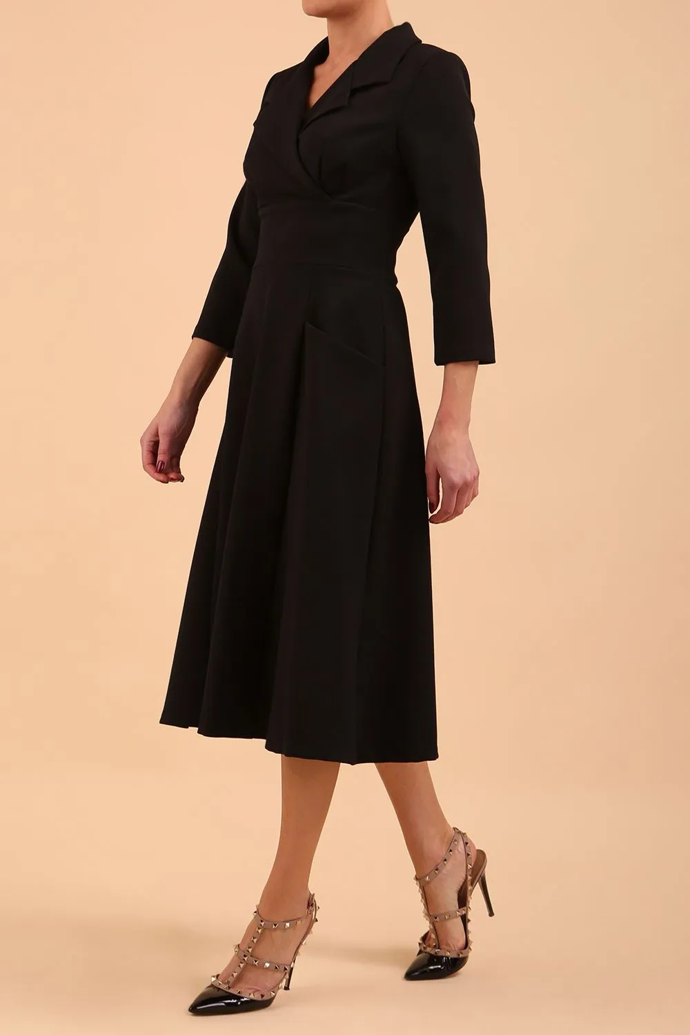 Riviera Sleeved Swing Dress