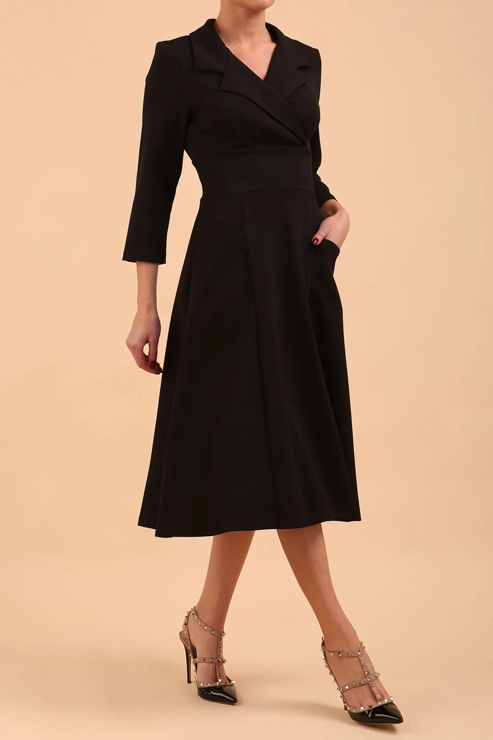Riviera Sleeved Swing Dress
