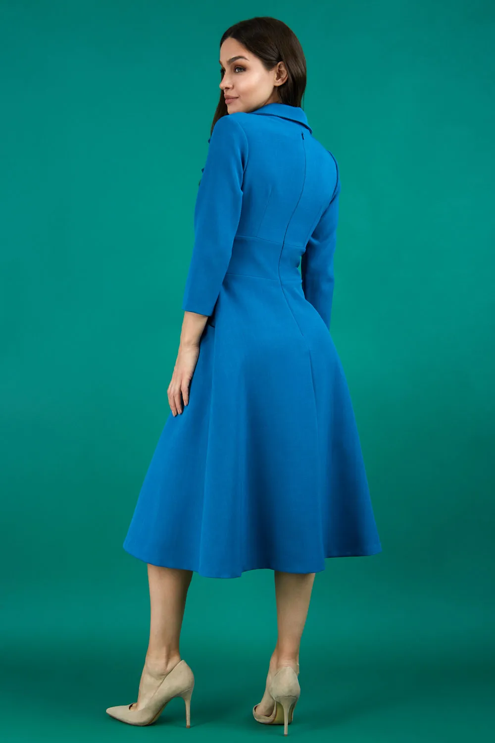 Riviera Sleeved Swing Dress