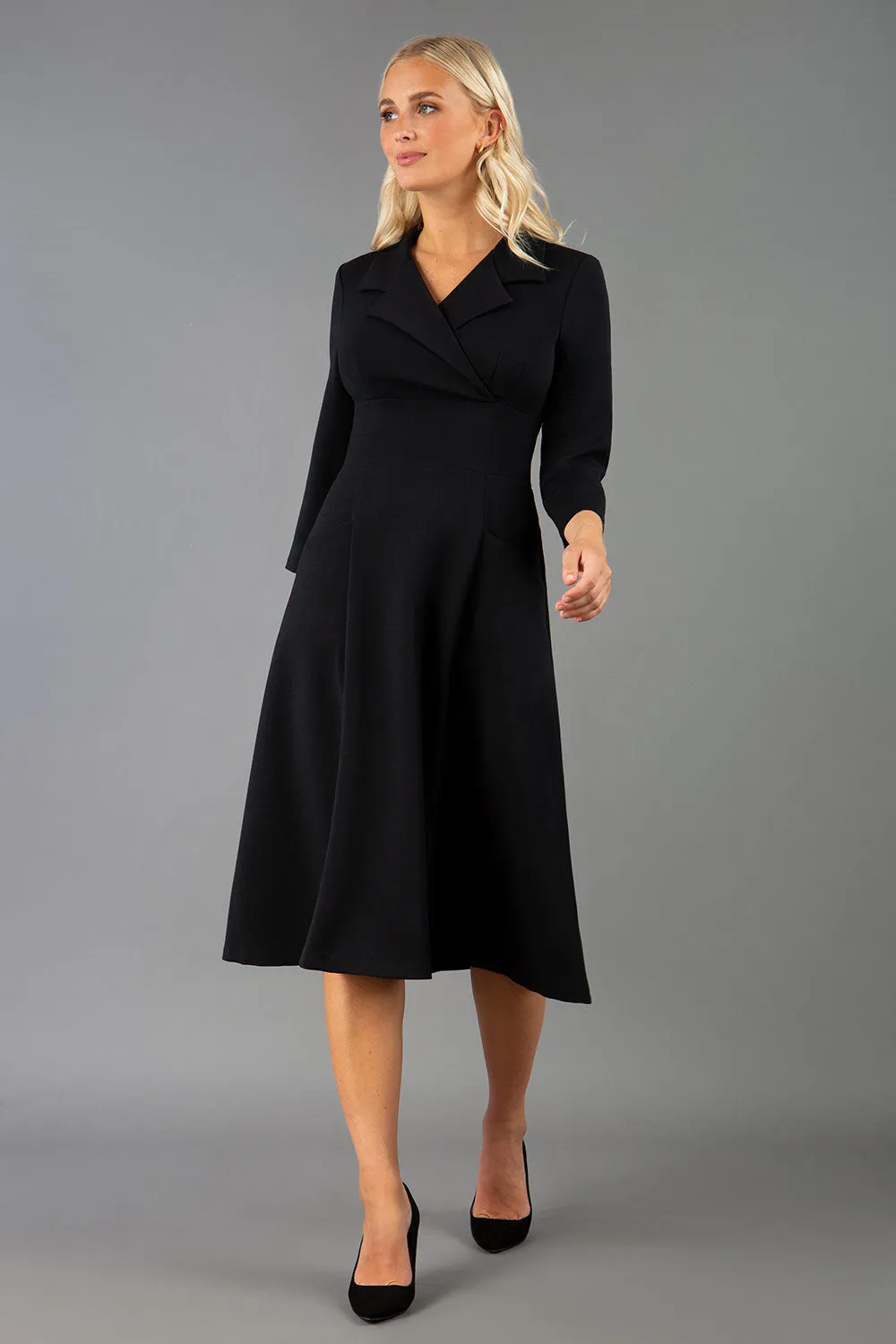 Riviera Sleeved Swing Dress