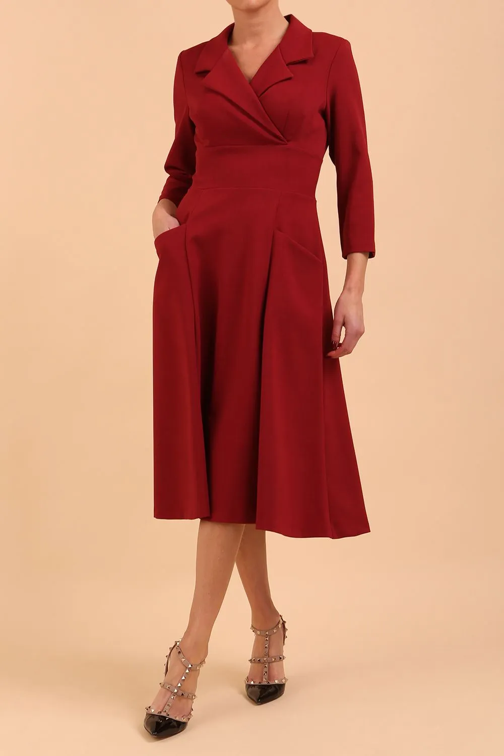 Riviera Sleeved Swing Dress
